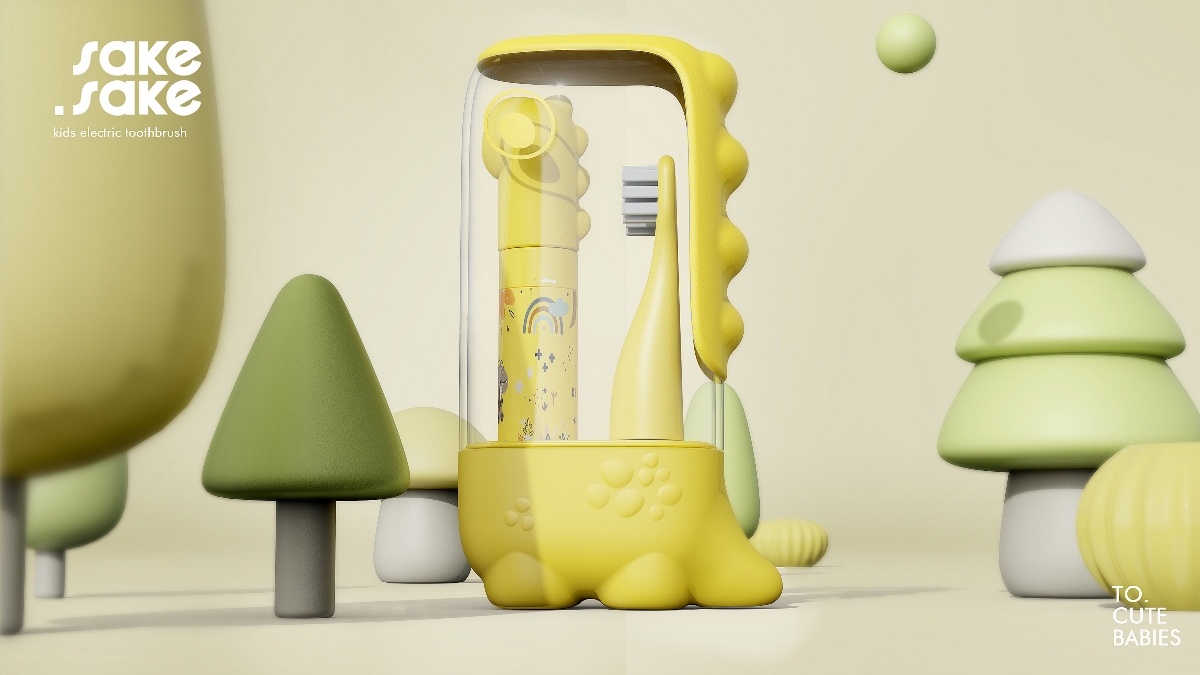 哈士奇設計作品—兒童電動牙刷